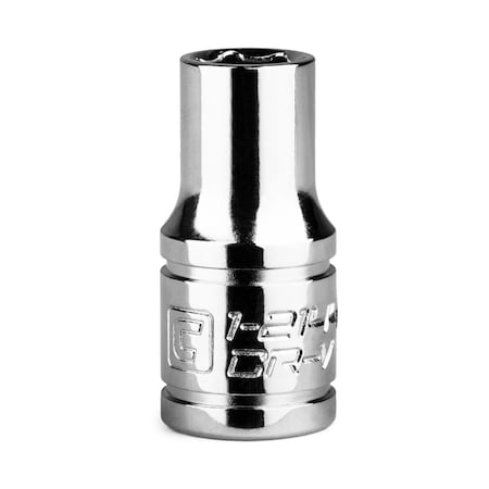 Capri Tools 1/4 in Drive 6 mm 6-Point Metric Shallow Socket 1-2144
